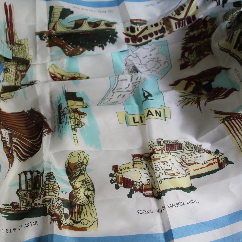 Liban Historical Landmarks Scarf
